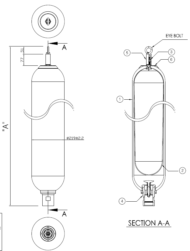 HBA Series Dimensions for 10~60L